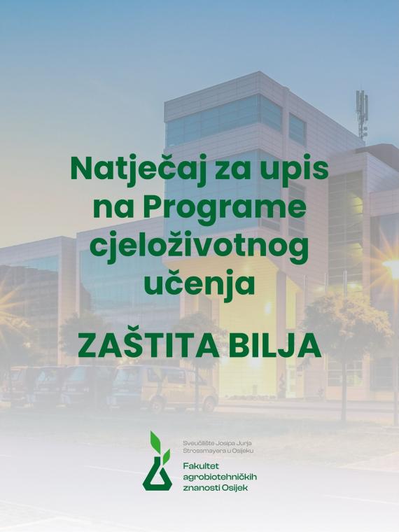 Do 2.veljače se možete prijaviti na program cjeloživotnog učenja - Za&scaron;tita bilja